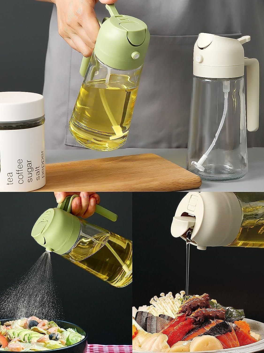 2-in-1 Oil Dispenser & Sprayer Bottle - ZexaKart