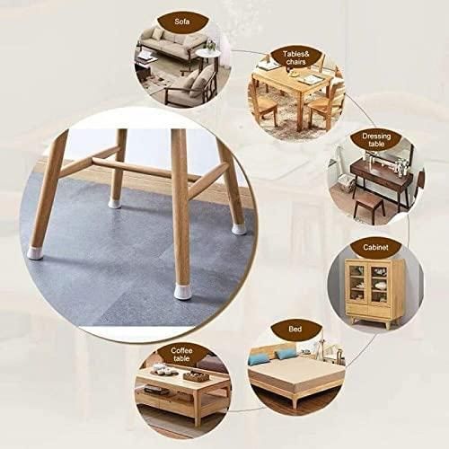 Rubber Chair Leg Caps Furniture Protector Assorted Colors (Pack of 4)