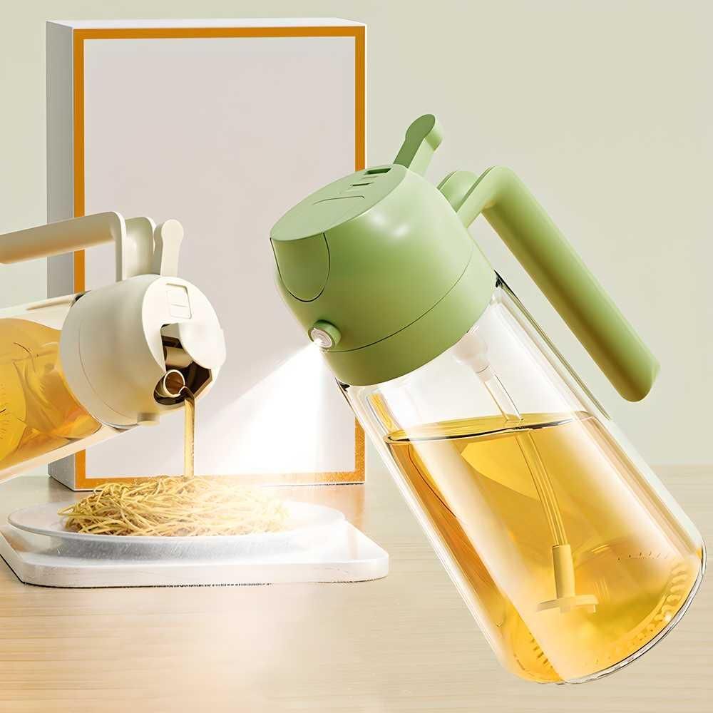 2-in-1 Oil Dispenser & Sprayer Bottle - ZexaKart
