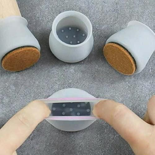 Rubber Chair Leg Caps Furniture Protector Assorted Colors (Pack of 4)